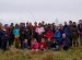 Primary school children and students pose for group photo