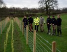 Members of the Green Task Force with Mersey Forest and National Trust staff