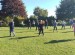 People exercising in a scenic area.