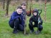 Pupils from St Pauls and St Timothys school in Liverpool helping with planting